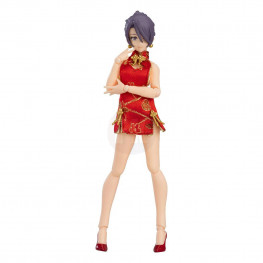 Original Character Figma akčná figúrka Female Body (Mika) with Mini Skirt Chinese Dress Outfit 13 cm